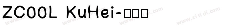 ZC00L KuHei字体转换